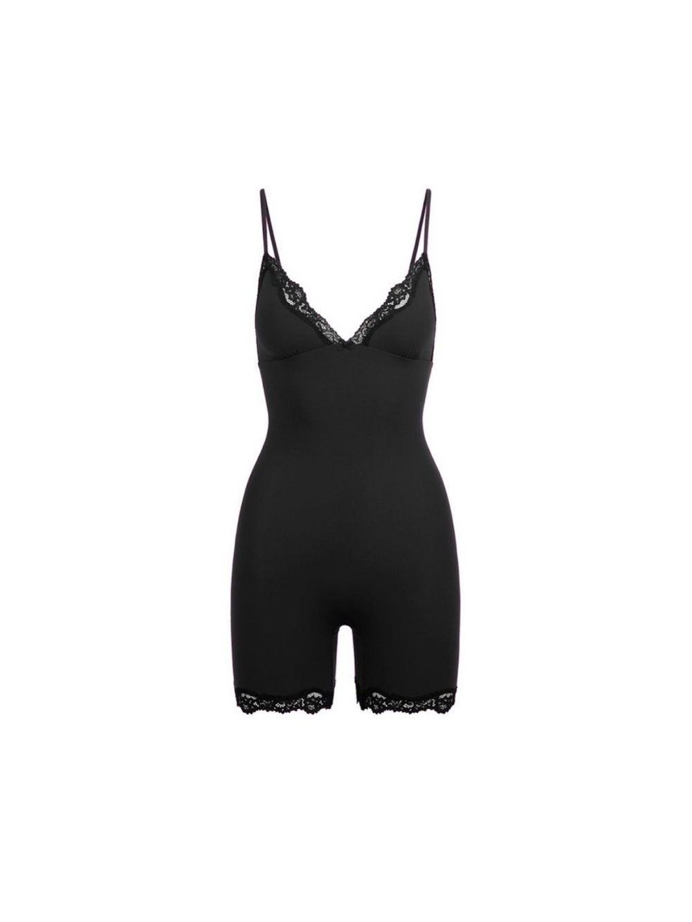 NWT Skims Fits everybody lace triangle onesie Size large Color Onyx